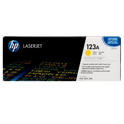HP 123A Yellow Toner Q3972A)
